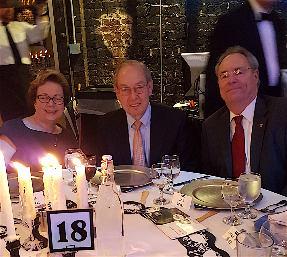Ilene and Chancellor Jimmy Cheek, left, with Jan Simek.