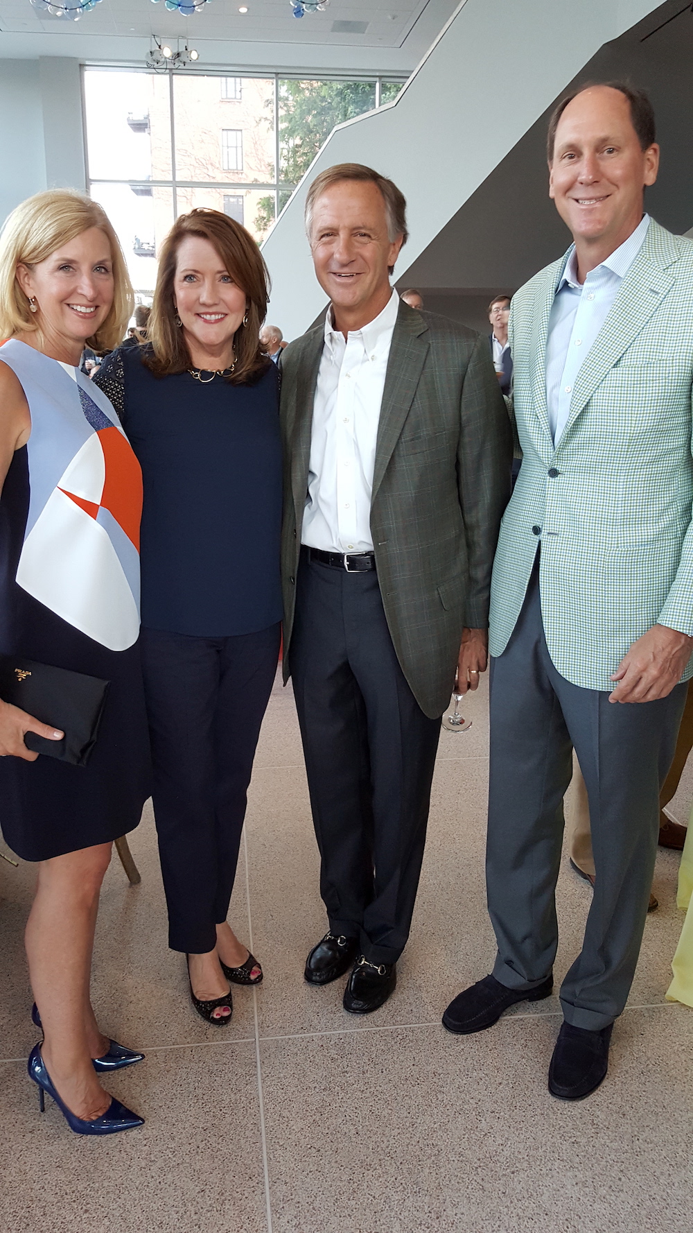 Cindy and John Compton with the governor and first lady in center.
