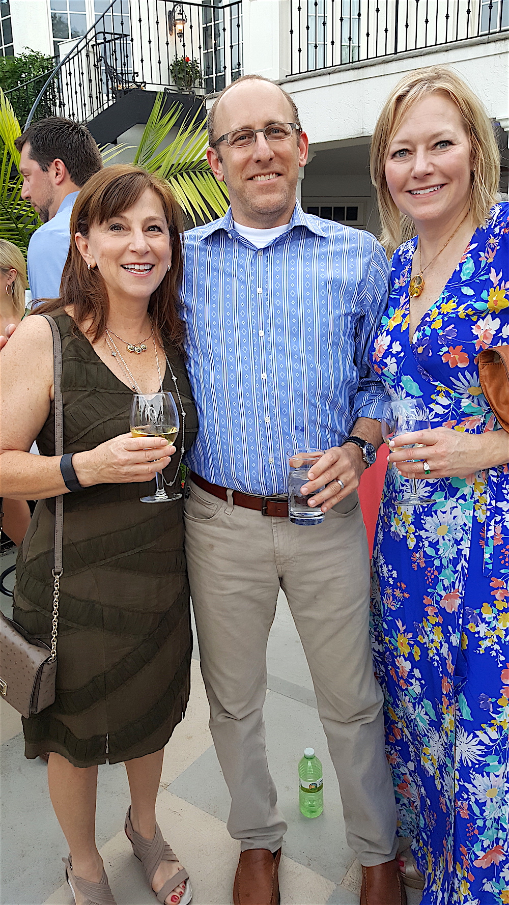 Melissa and Ron Feinbaum with Maureen Bosch, right.