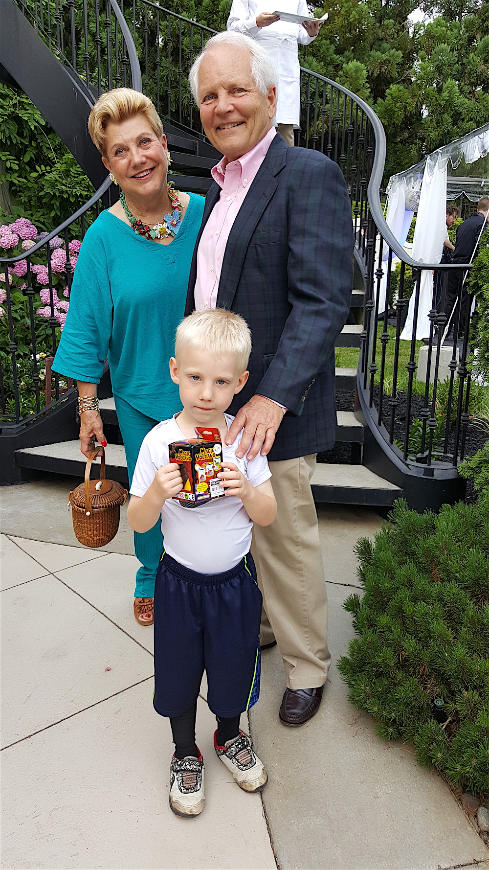 Leezah and Burke Pinnell brought their cute grandson.