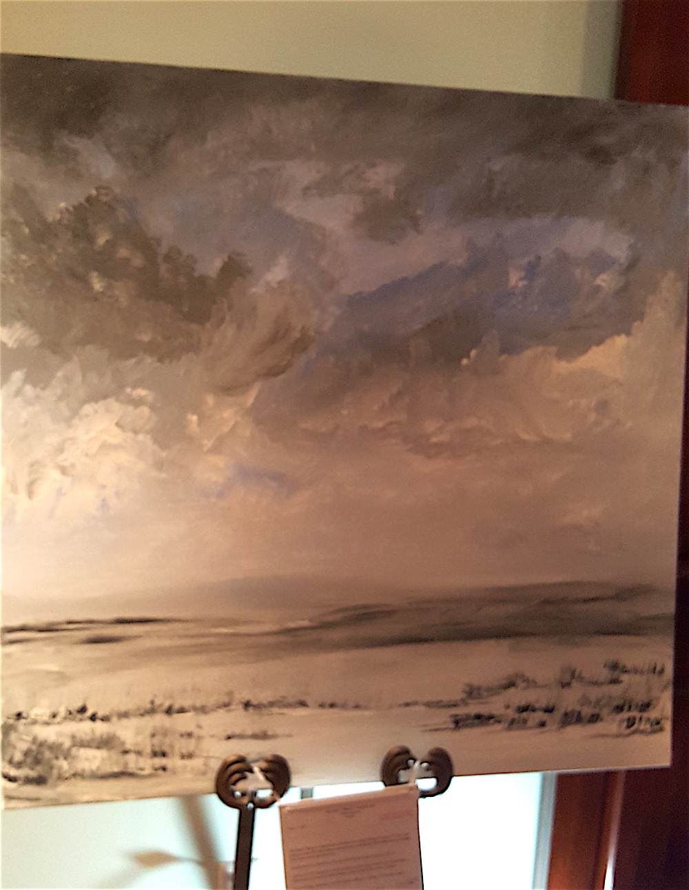 This painting by Nazzy Hashemian was up for auction. It is called, "Harmonious."