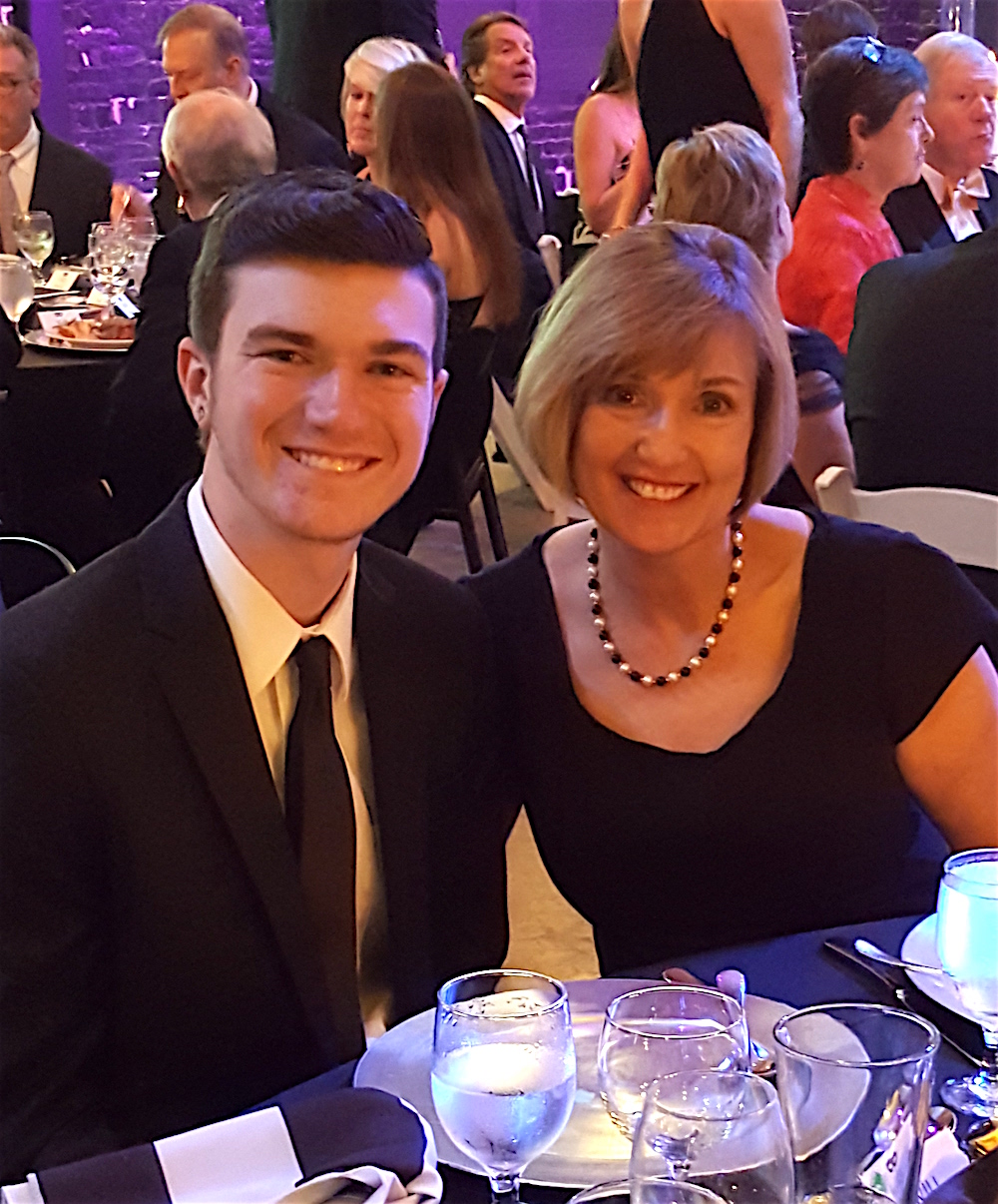 Susan Lauver with her son, Xxxxxx.