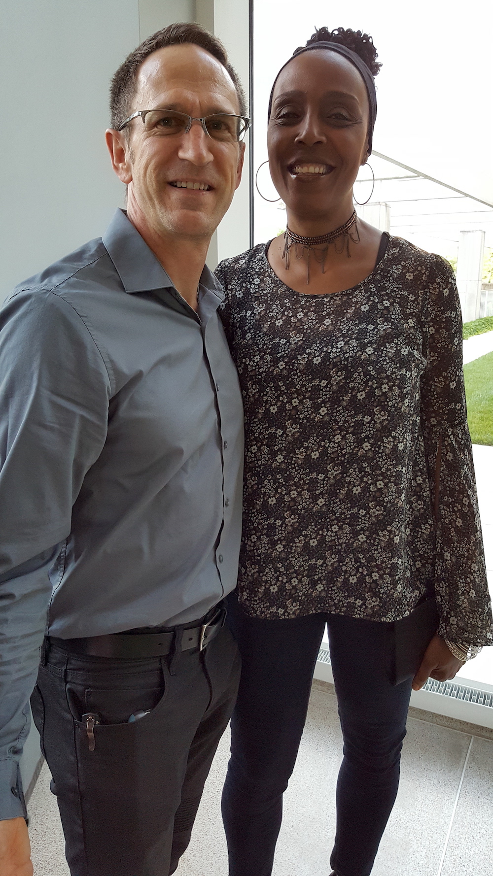 KMA's curator, Stephen Wicks, with his wife, Wokie Massaquoi-Wicks.