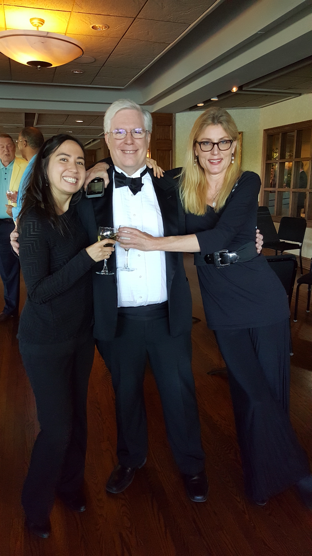 Three of our cocktail performers enjoying themselves. From left, Sara Matayoshi, Bill Pierce and Stacy Miller.