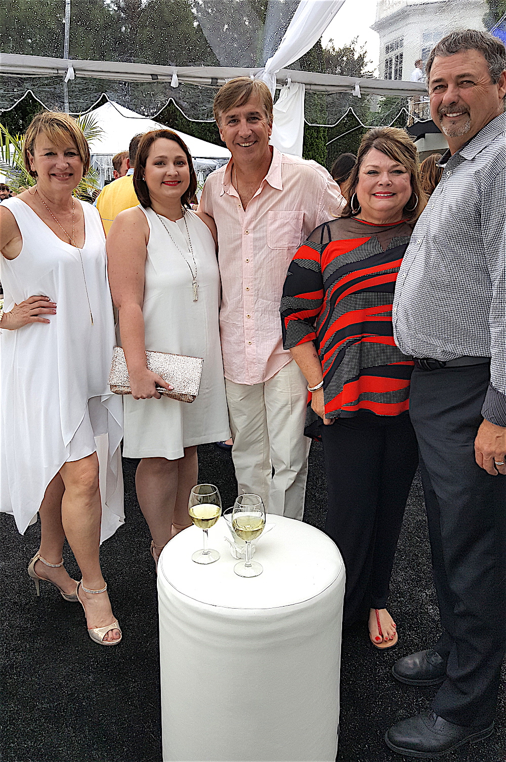 From left, Claire Queisser, Gibson Smith, Steve Queisser, Lesa Whitson, and Handy Whitson.
