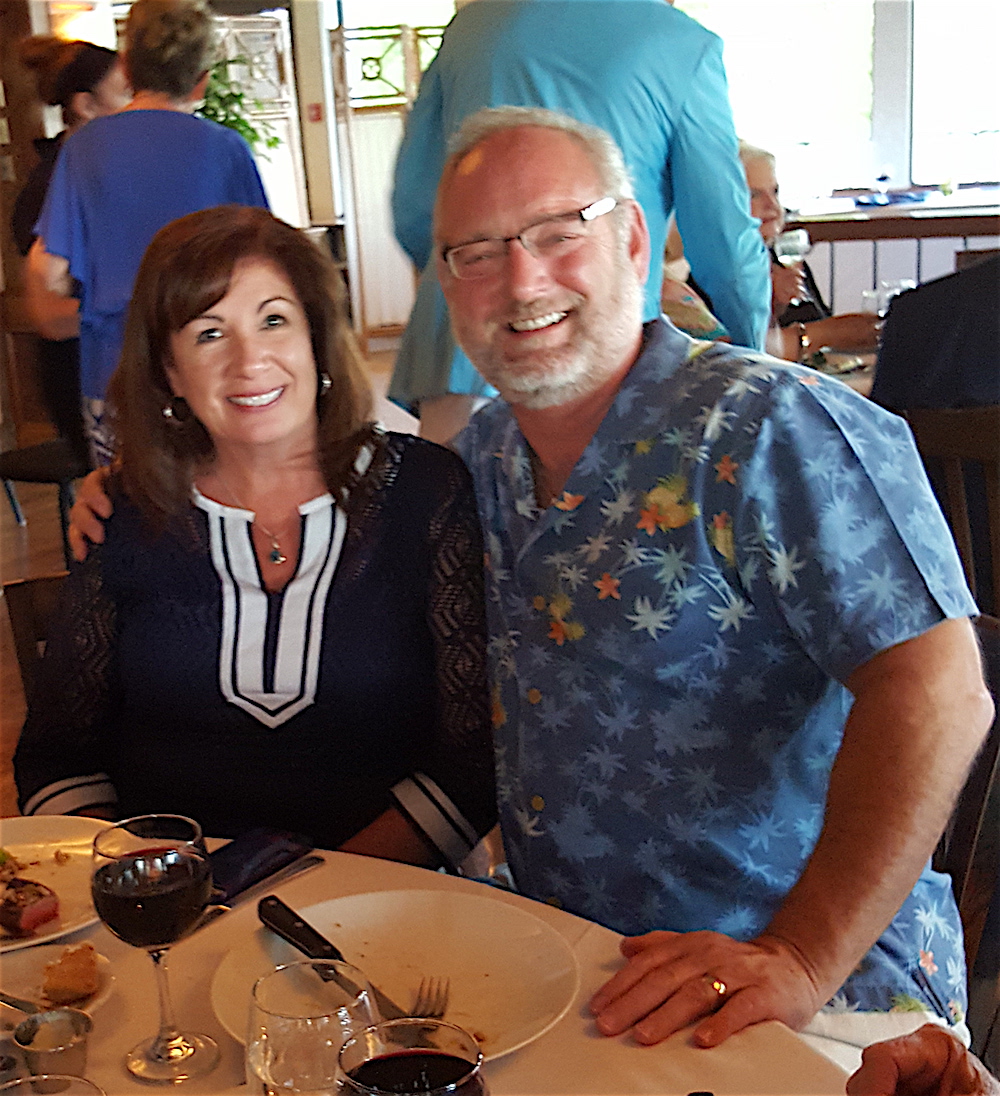 Evelyn and Tom Shaw. Tom, a Symphony board member, sponsored the fireworks that would follow dinner.