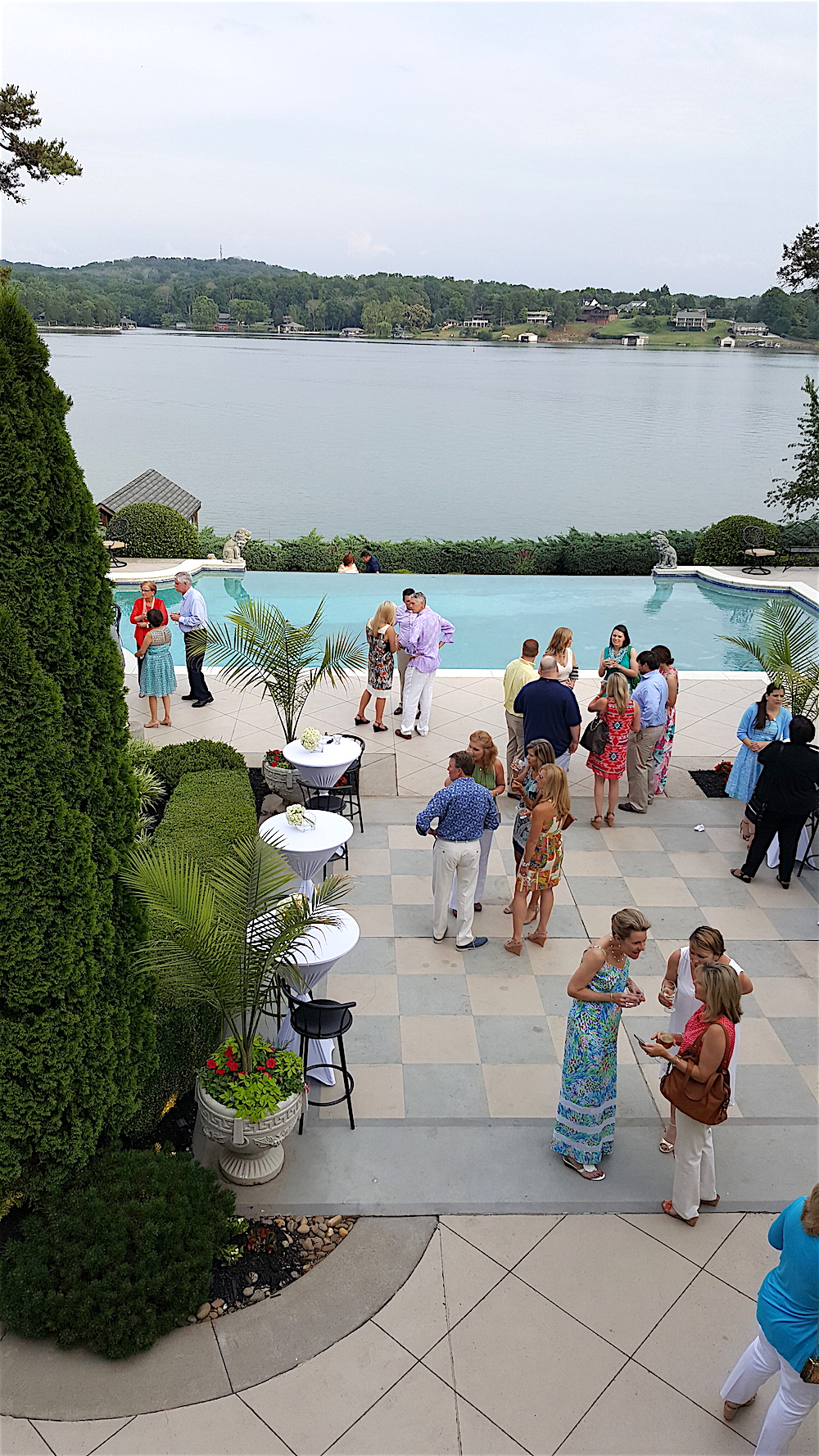 The view from the back balcony.