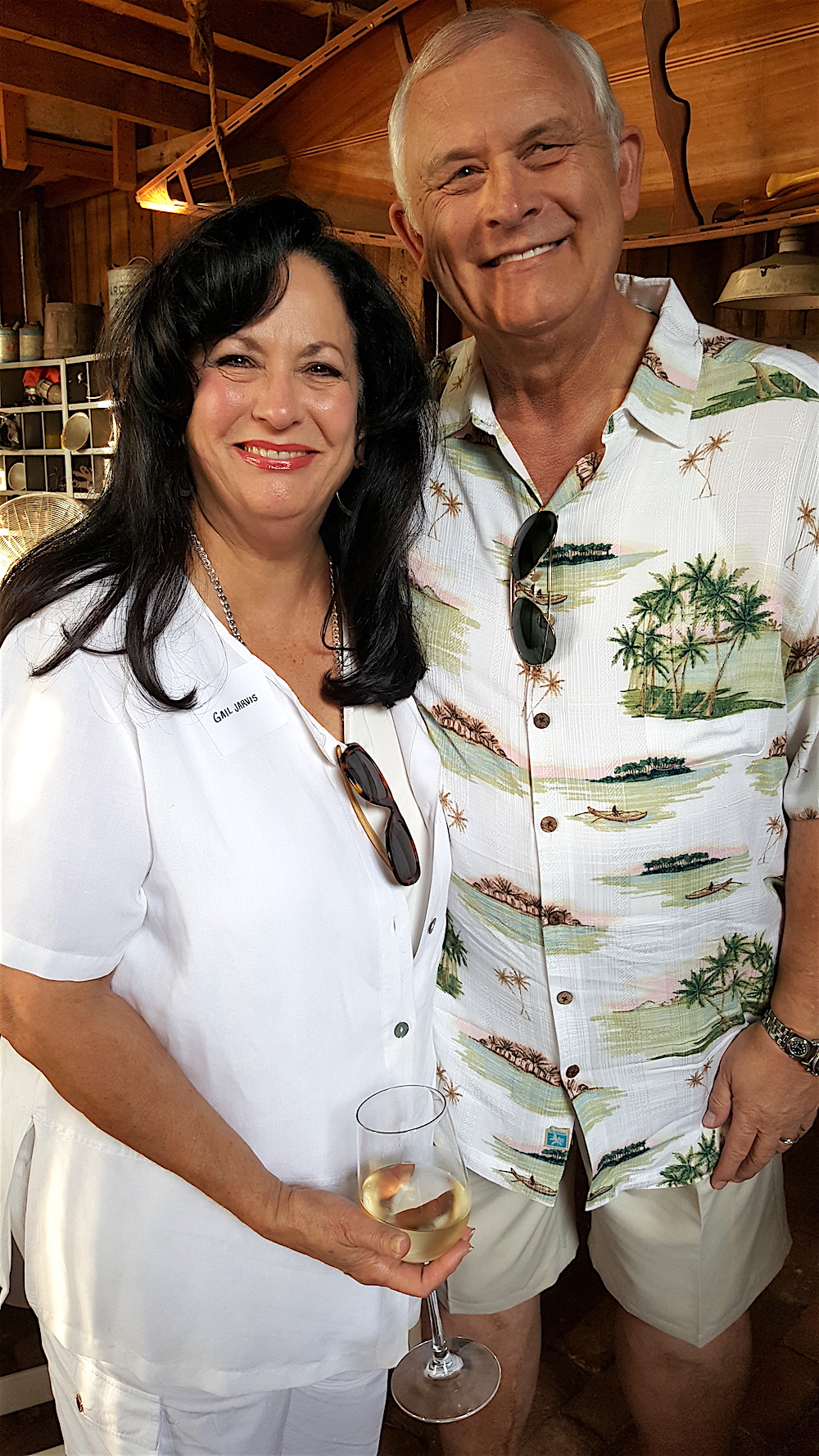 Newlyweds Gail Jarvis and John Cate. (They dated five years.)