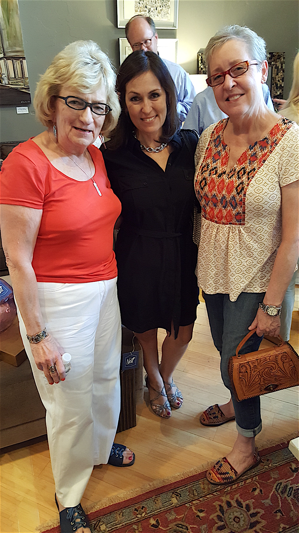 From left, Georgiana Vines, Patricia Robledo and Nora Robinson.