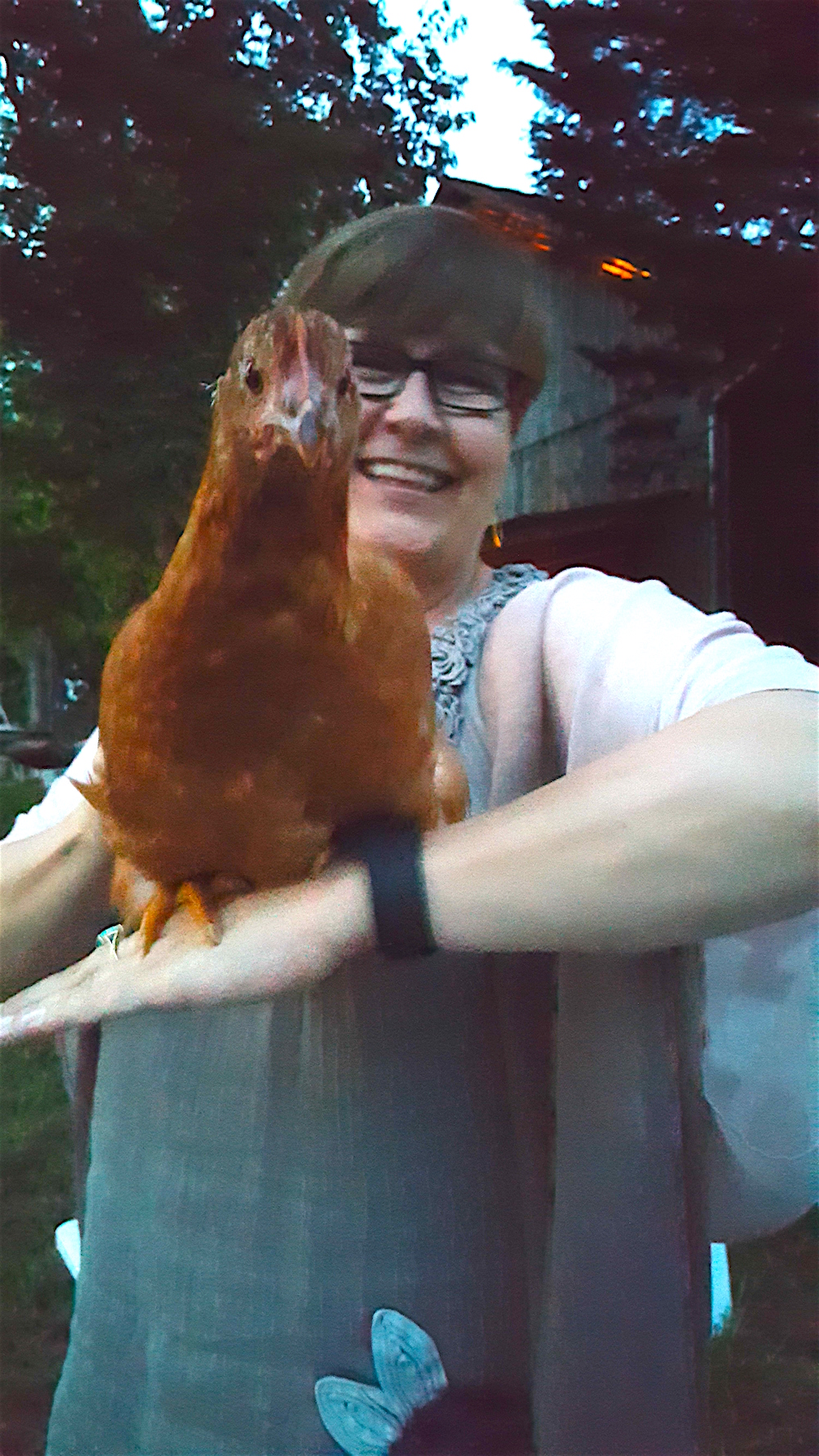 Some of us played with Sundance to pass the time.