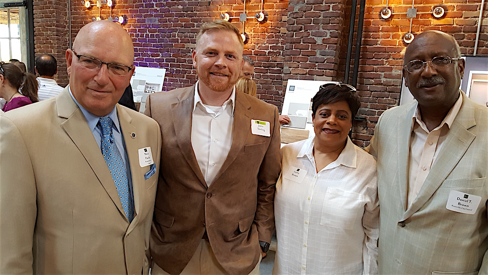 From left, City Councilman Nick Pavlis, Justin Sterling and Cathy and former Knoxville Mayor Dan Brown, who currently serves on City Council.