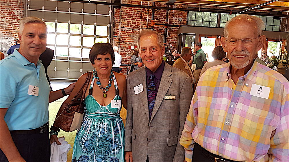 From left, Rick Emmett, the city of Knoxville's downtown coordinator, with Marianne and Farragut Mayor Ralph McGill and Gus Regas.