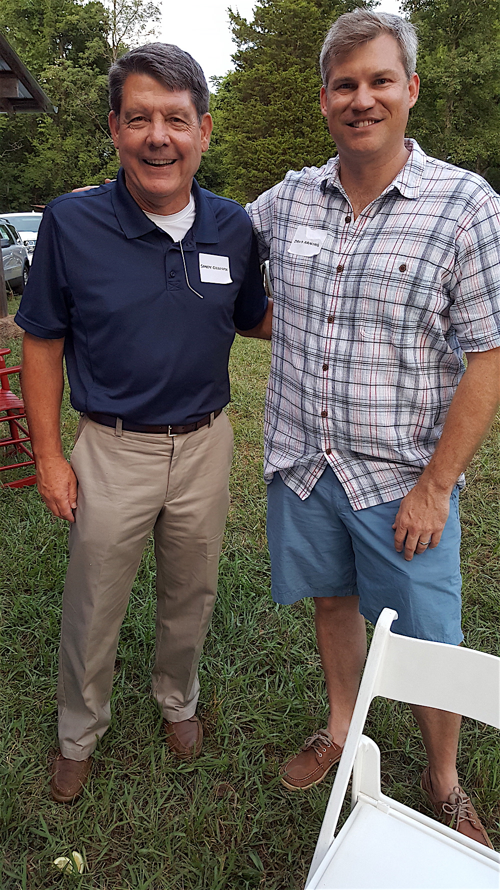 Sandy Gillespie, left, and David Arning.