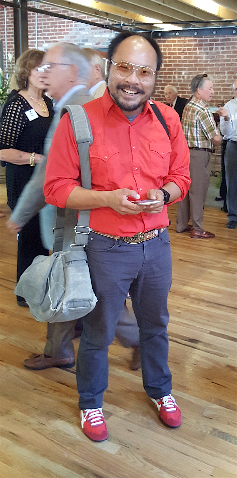 Saul Young was there for the News Sentinel.