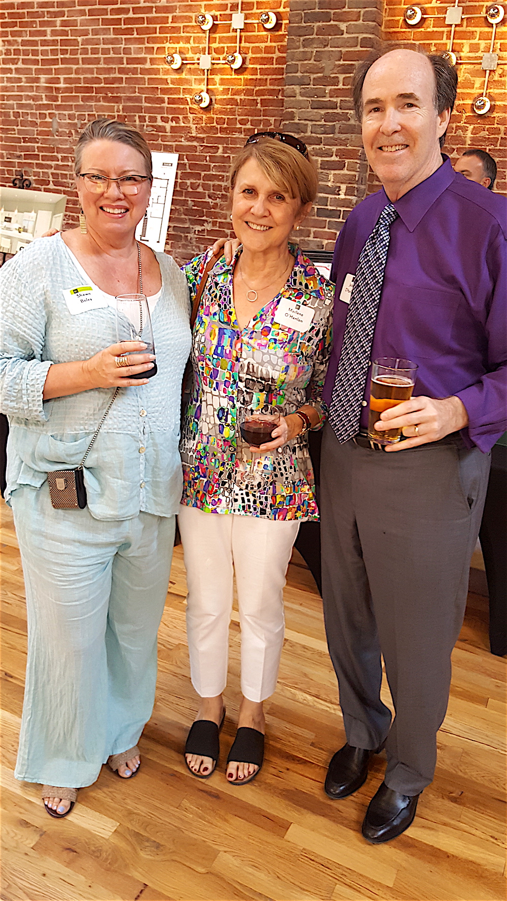 Shawn Boles, left, with Marlene and Jack O'Hanlon.