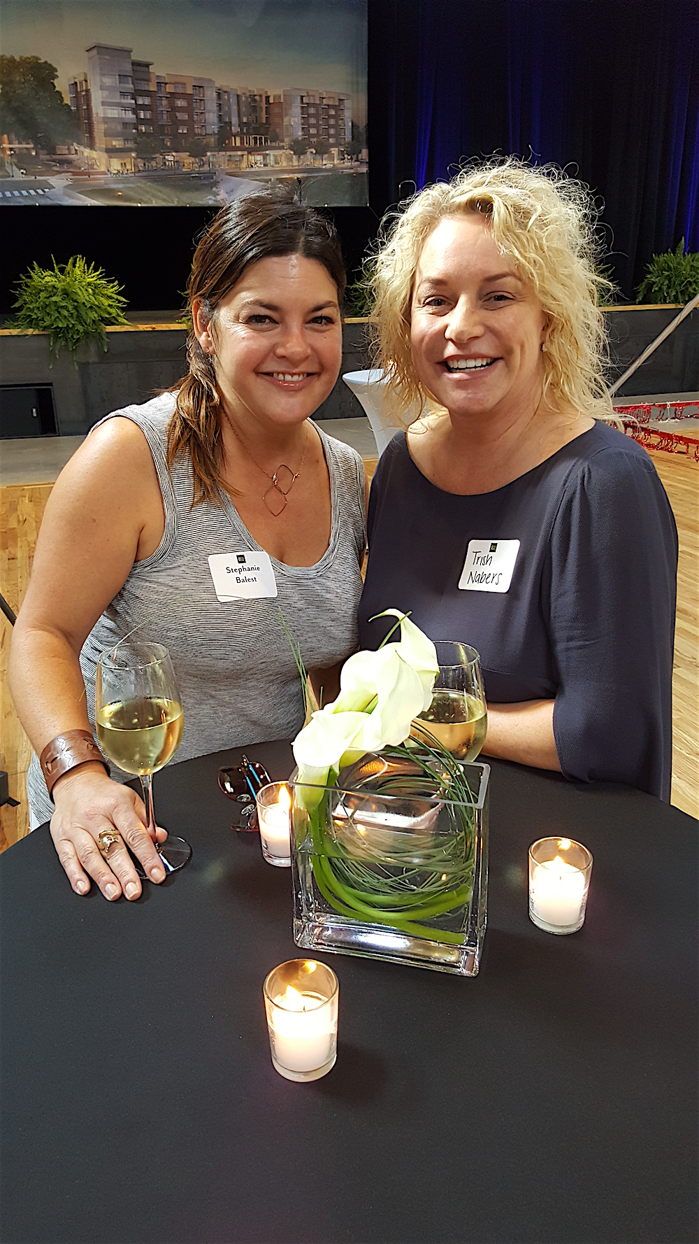 And then the party continued! Stephanie Balest, left, with Trish Nabers.