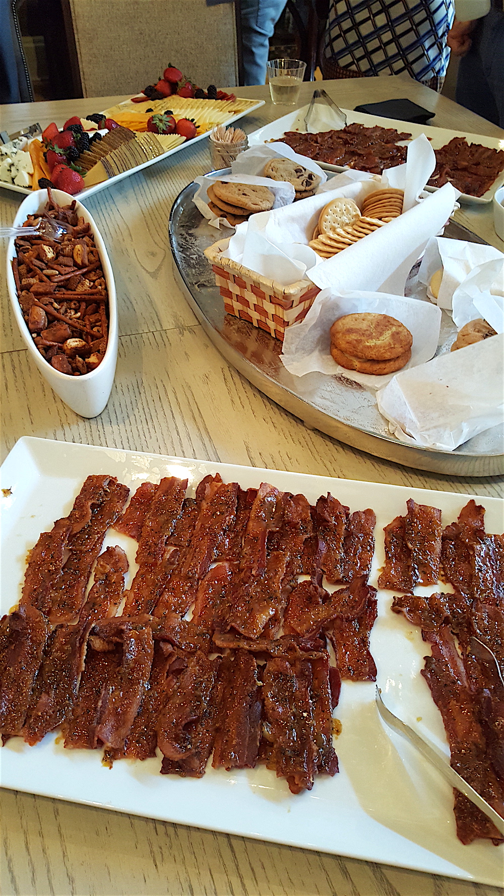 That candied bacon was a dead giveaway that the caterer was Holly Hambright!