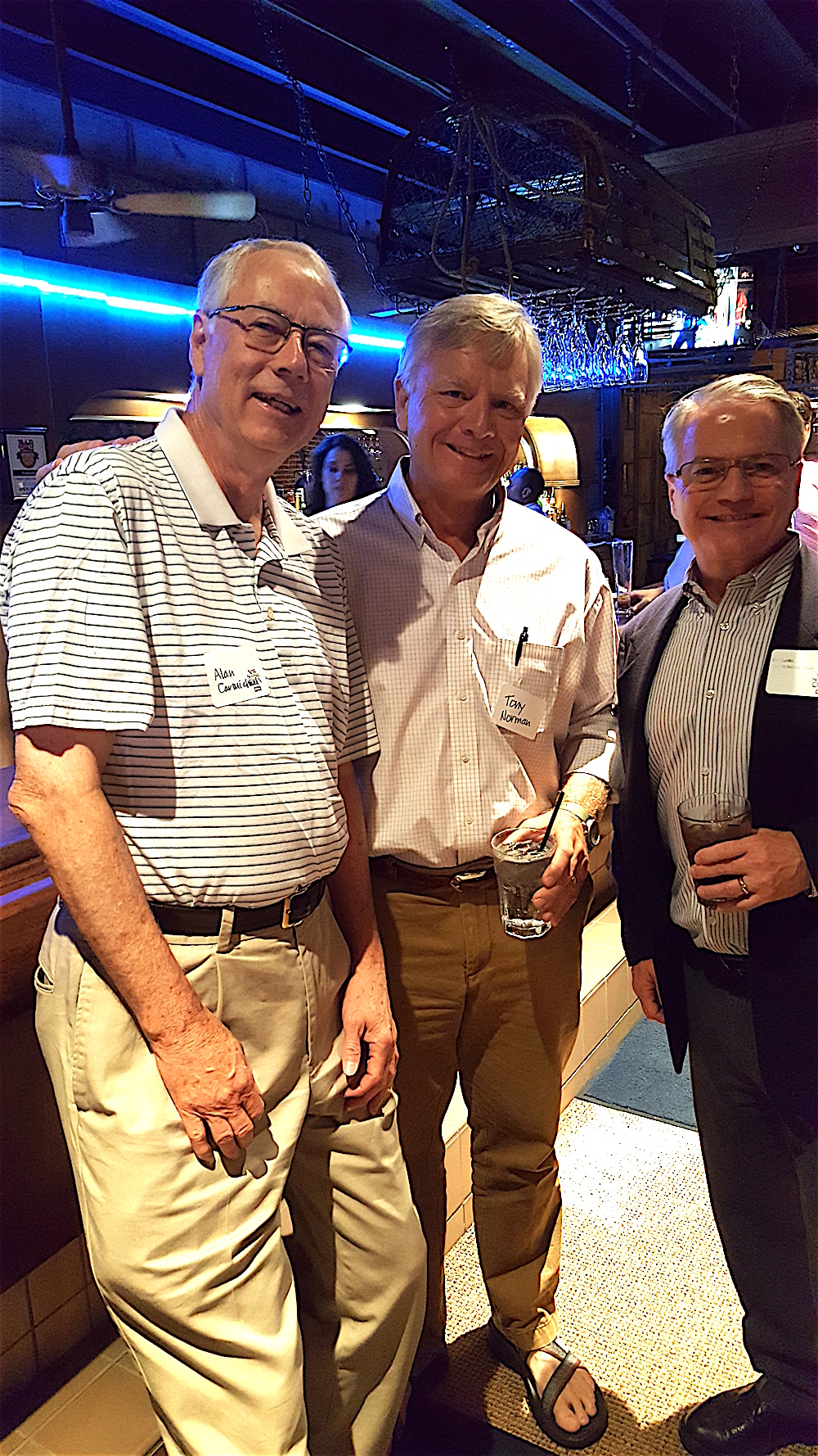 From left, Alan Carmichael, Tony Norman and Ed Curtis.