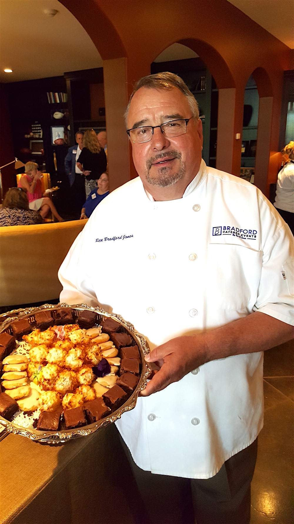 Chef Jones with some sweet treats.