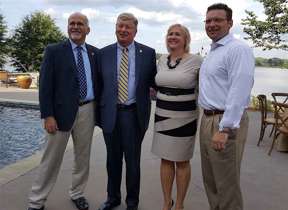 From left, state Rep. Roger Kane, state Sen. Randy McNally, Massey and state Rep. Jason Zachary.