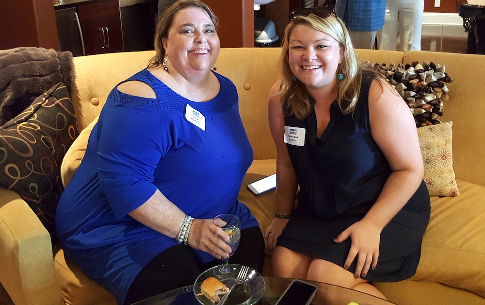 Lisa Moffitt, left, and Georgia Bacon.
