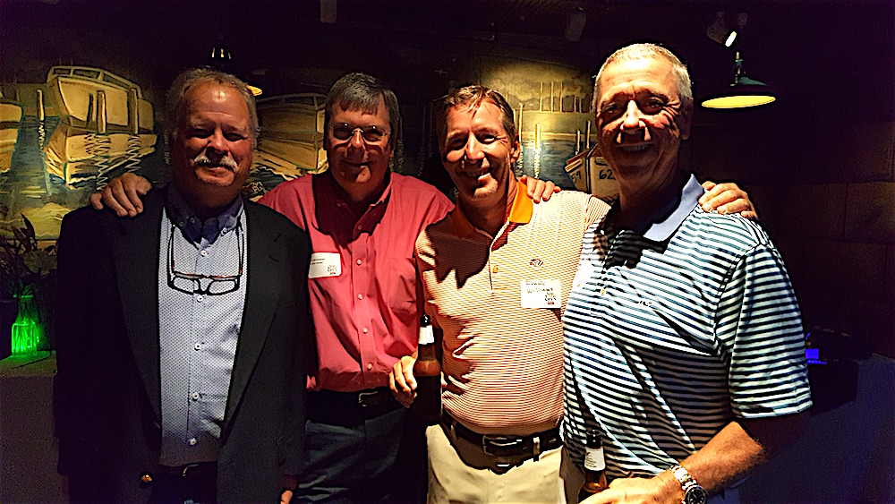 From left, Adrian Pearce, Patrick Birmingham, Frank Williams and Bob Brunges.