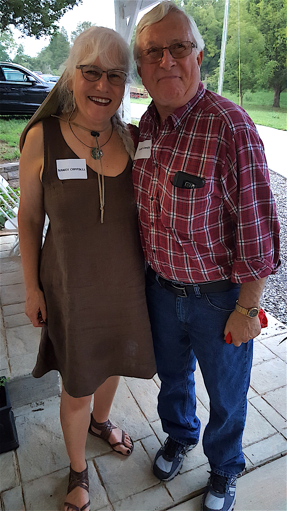 Nancy Campbell and Michael Combs shortly before the hay ride.