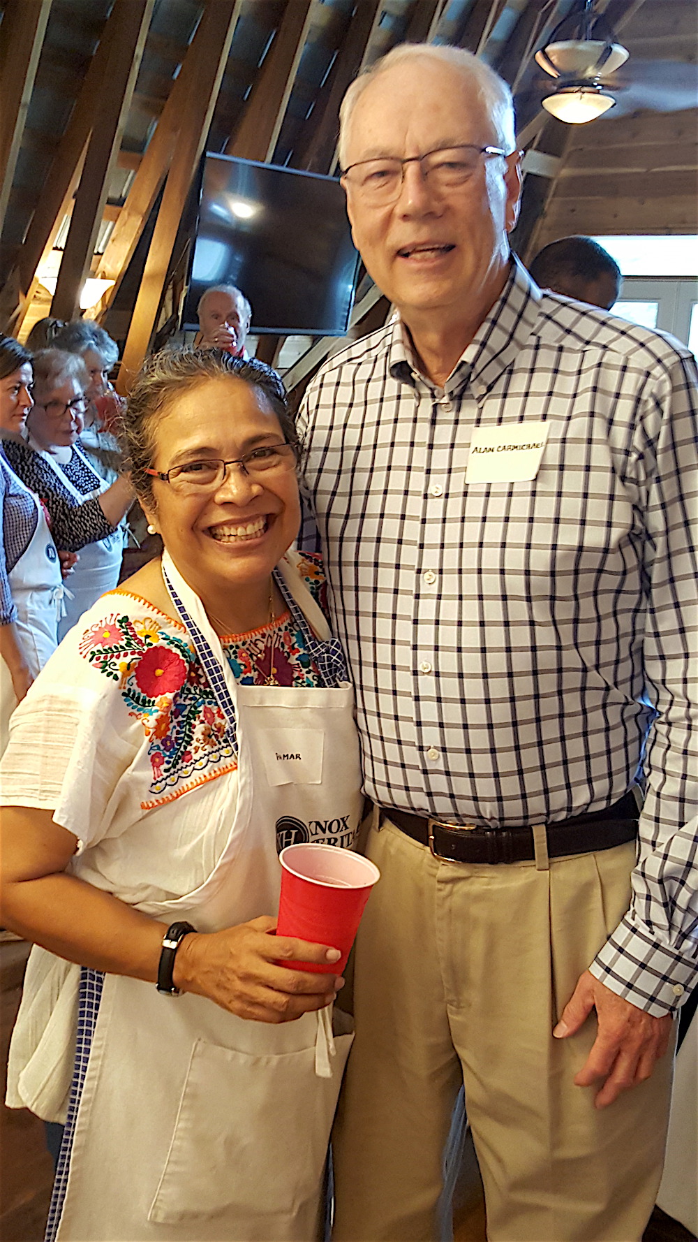 Alan with Rosa Mar, another host.