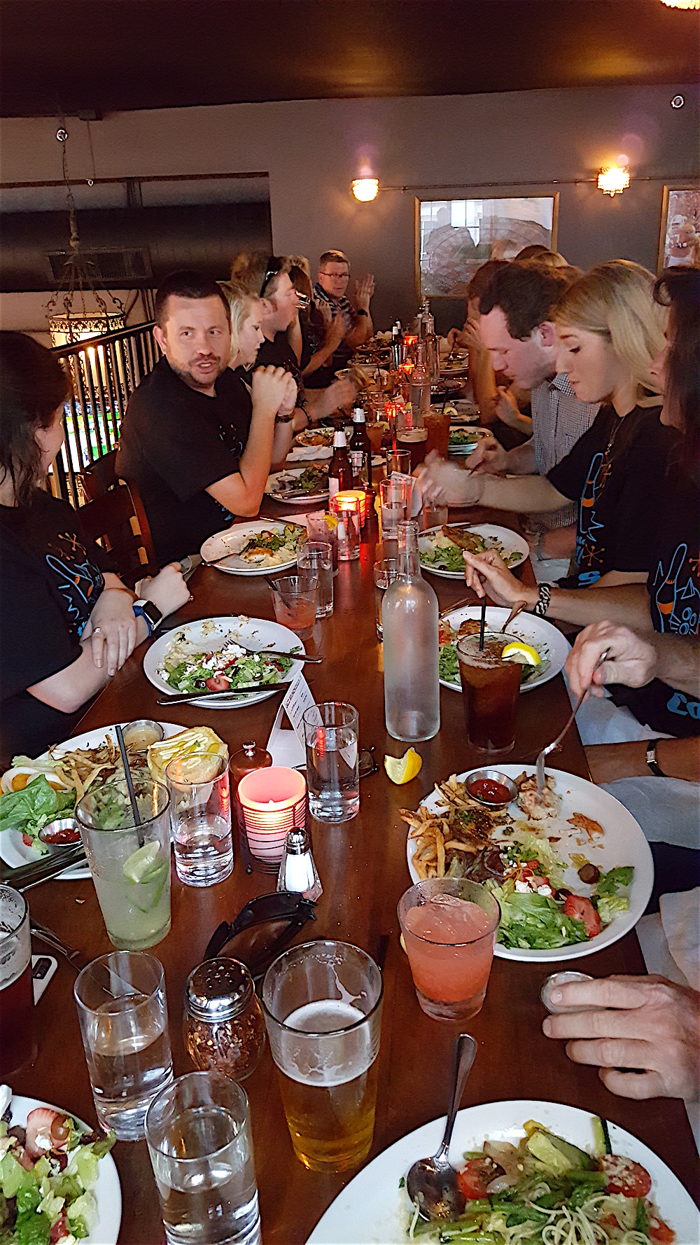 Then it was on to dinner and to meet up with everyone's significant others.