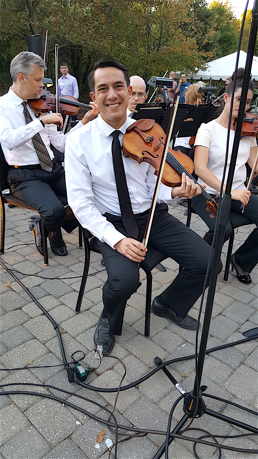 Concertmaster Gabe Lefkowitz is playing his last season with the KSO. He will be joining the Louisville orchestra as concertmaster. He's been here five years.