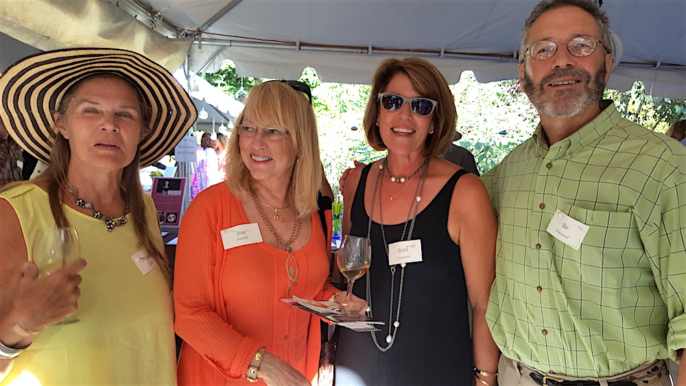 From left, Martha Kern, Sue Humble and Beth and Bo Townsend, who just moved back to Knoxville from Austin. Bo used to be executive director of Ijams.