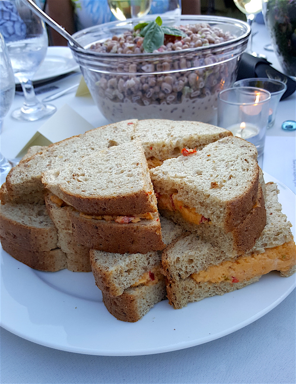 Adored the pimento cheese sandwiches.