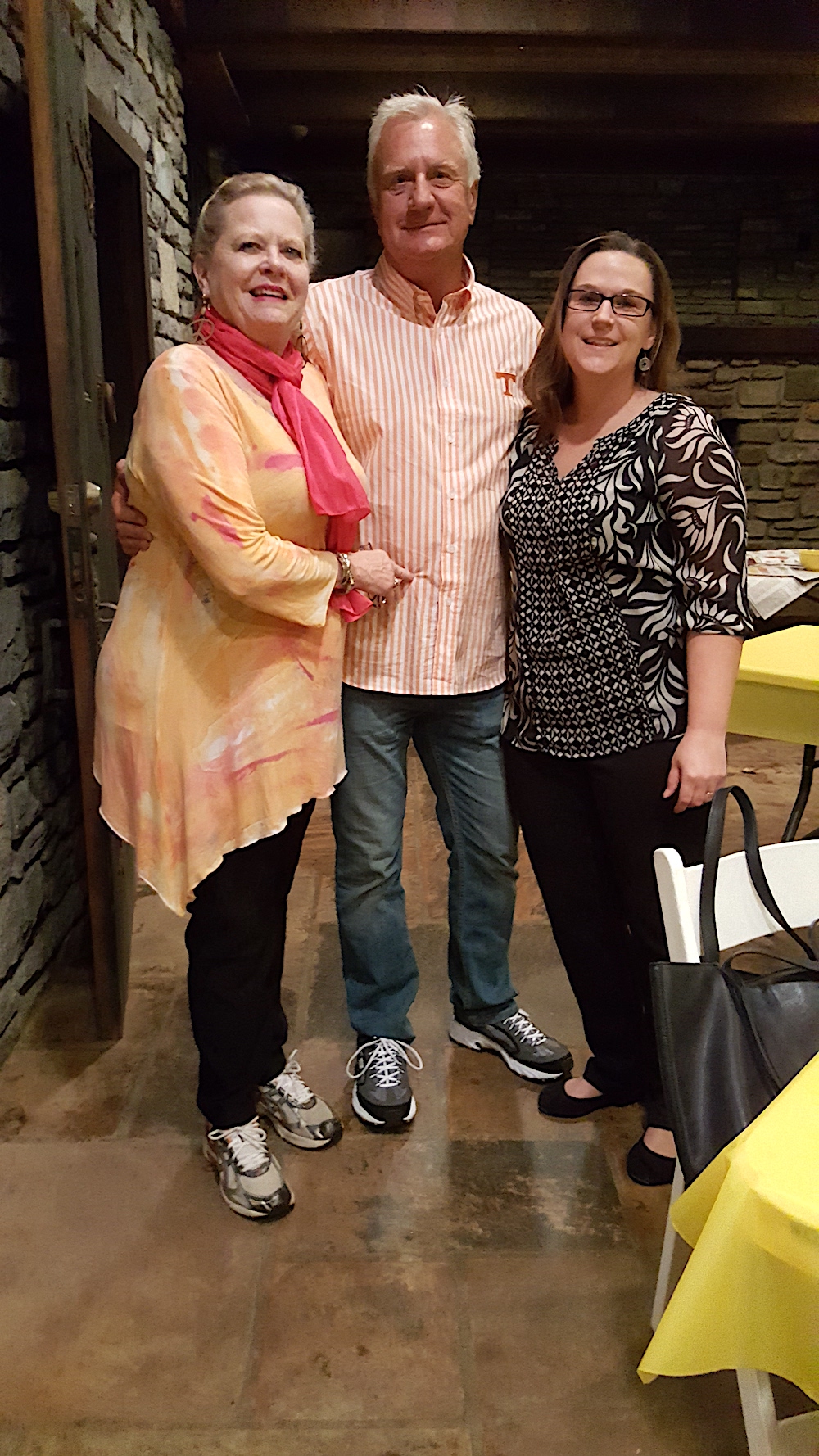 Three of our fabulous hosts, Allyn and John Schwartz with Allison Schwartz Giles, at right.