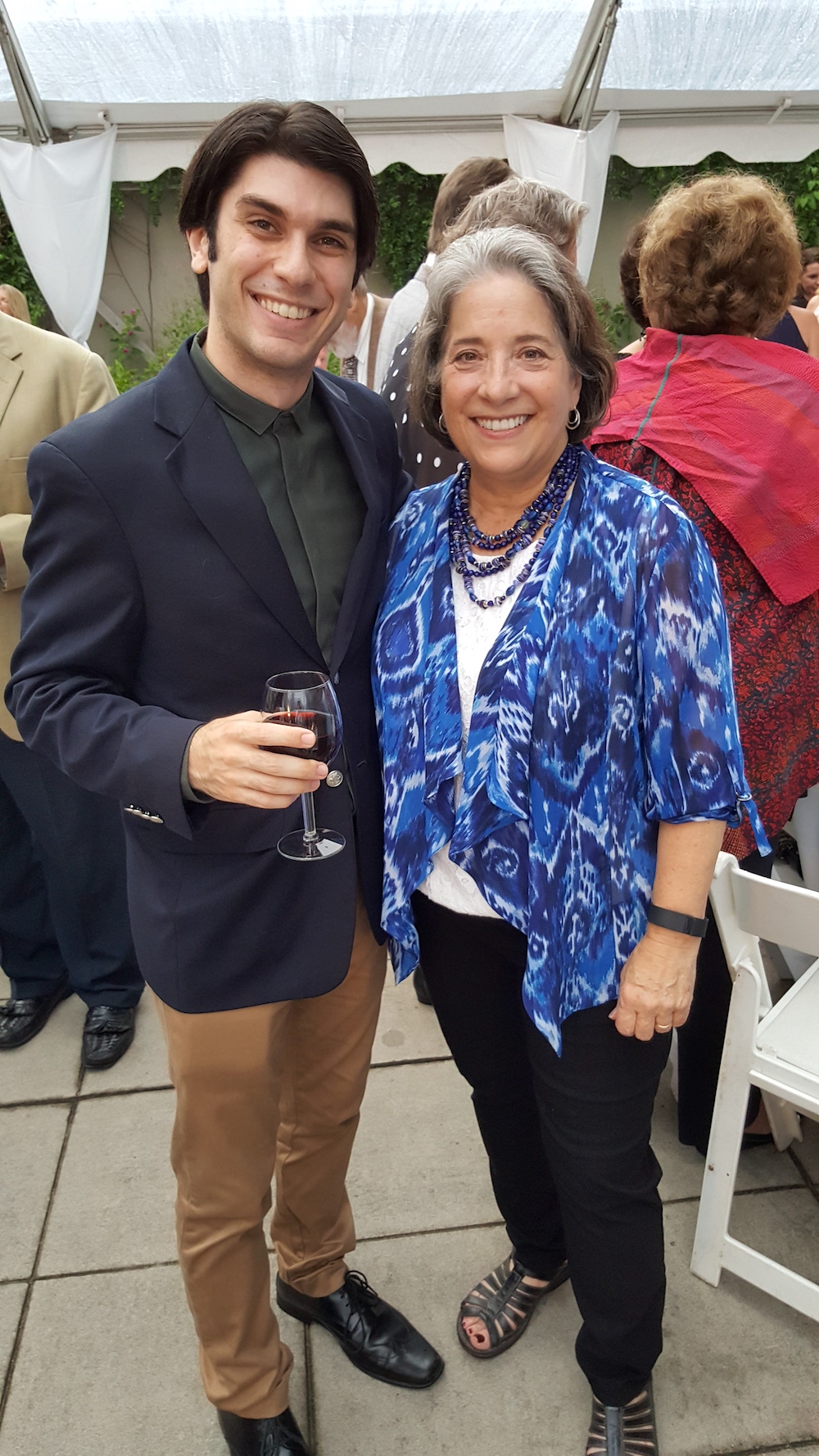 Knoxville Symphony Orchestra's new music director Aram Demirjian and Knoxville Mayor Madeline Rogero attended the festive event.