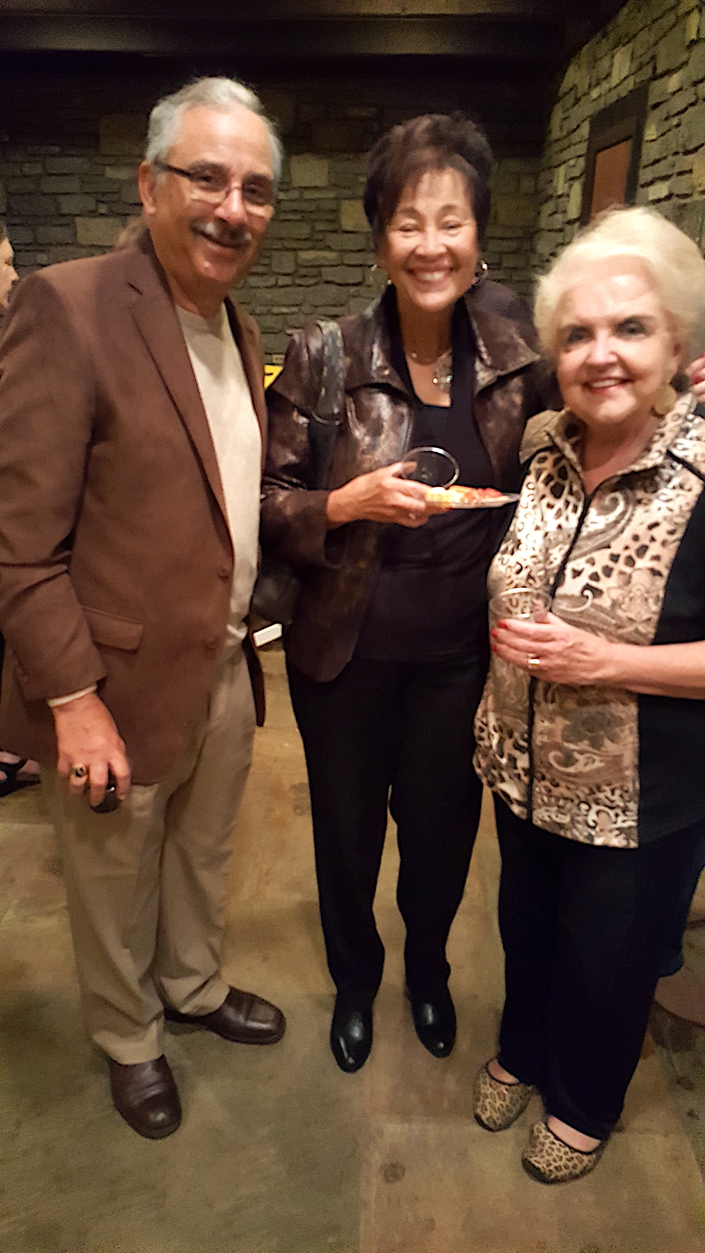 Harold and Carmen Hicks with Dawn Ford, at right.