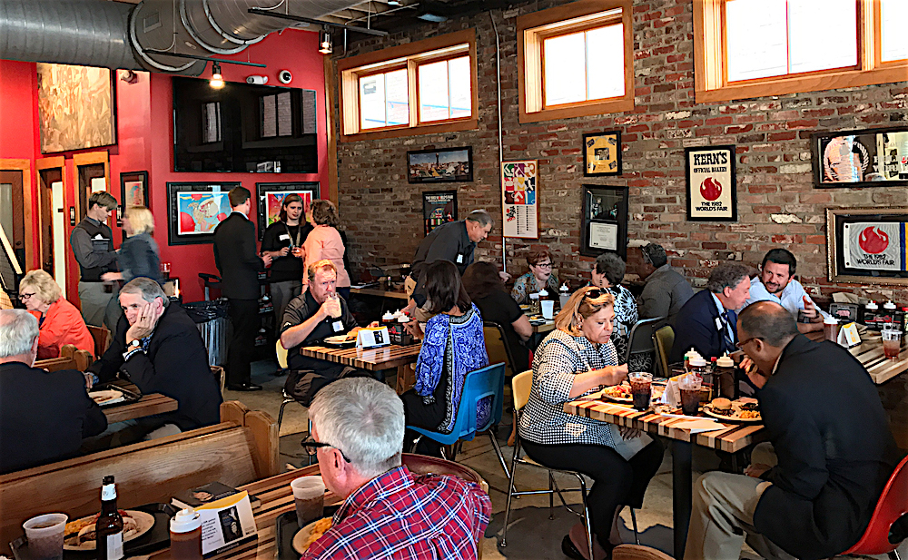 The food was a hit! (Photo by Pam Rhoades)