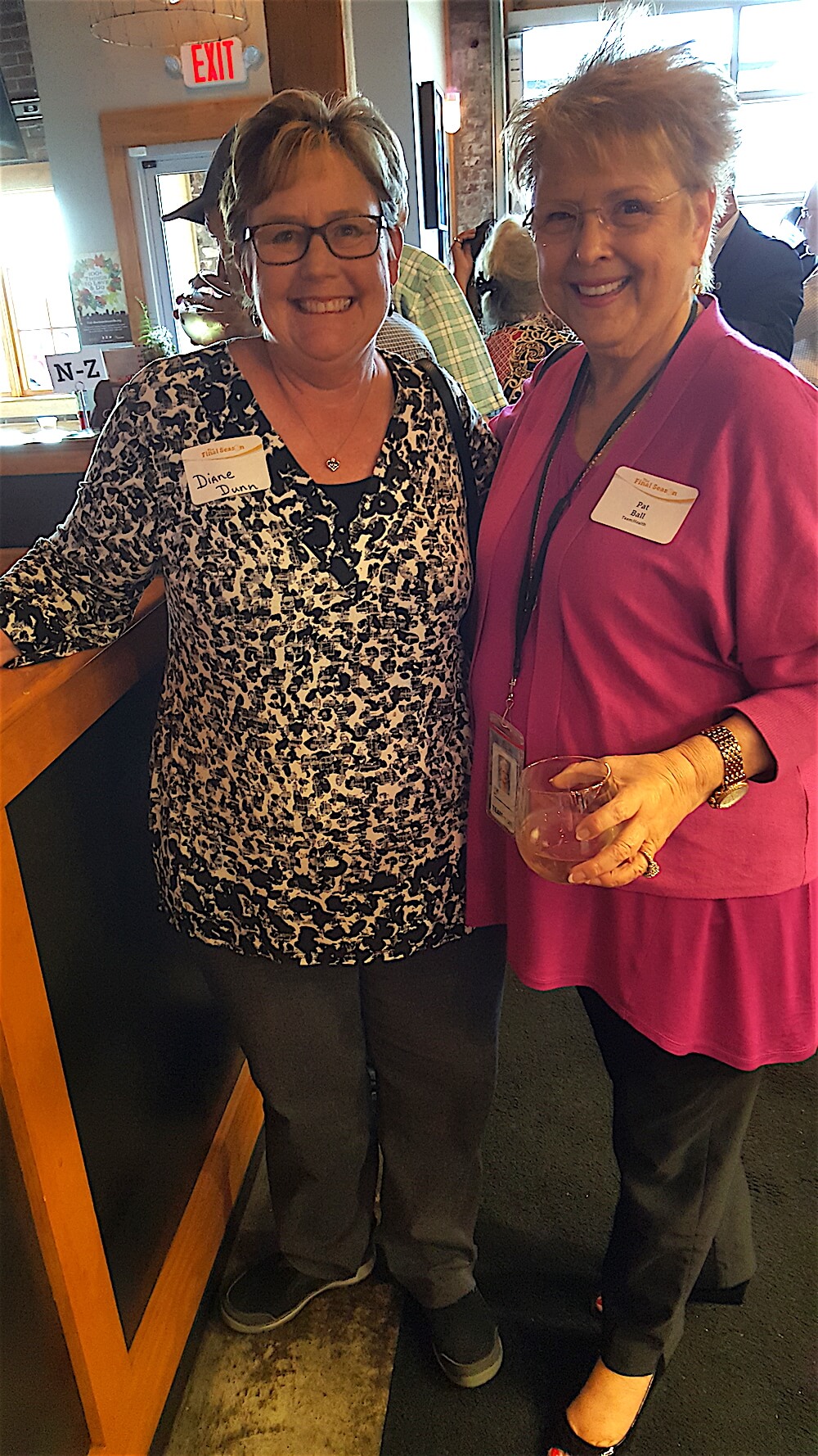 Diane Dunn, left, and Pat Ball.
