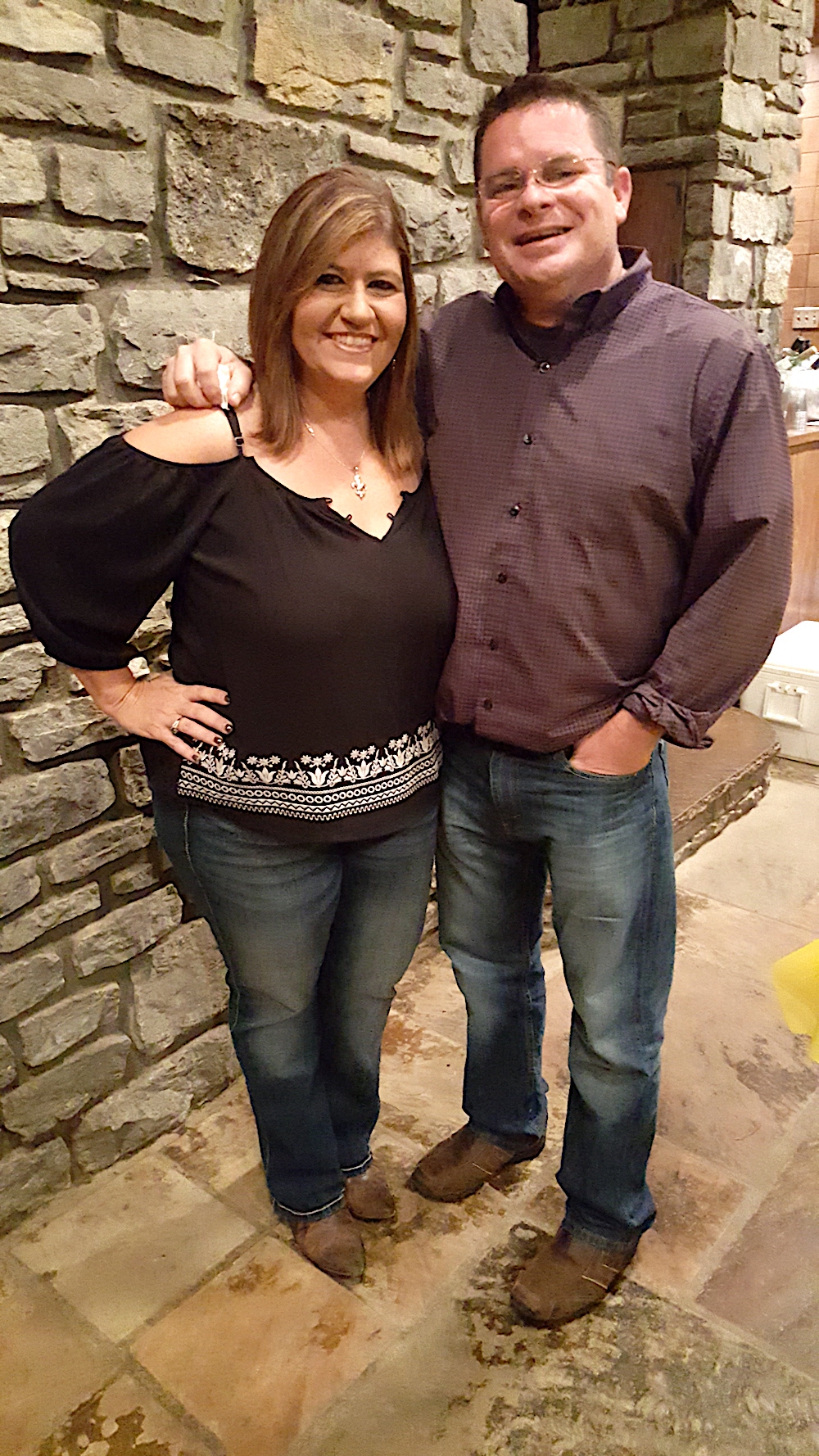 Shaun and her friend, Mark Koss.