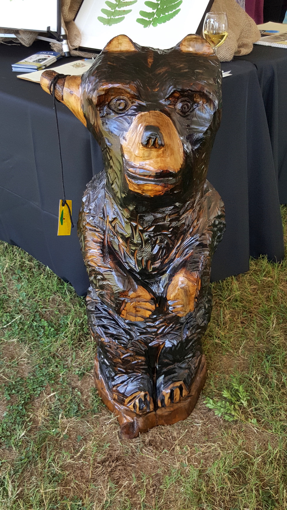 And this bear made by a chain saw artist.
