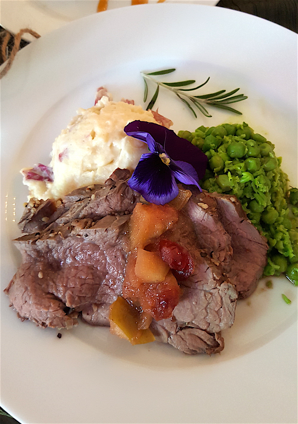 The entree was beautiful.