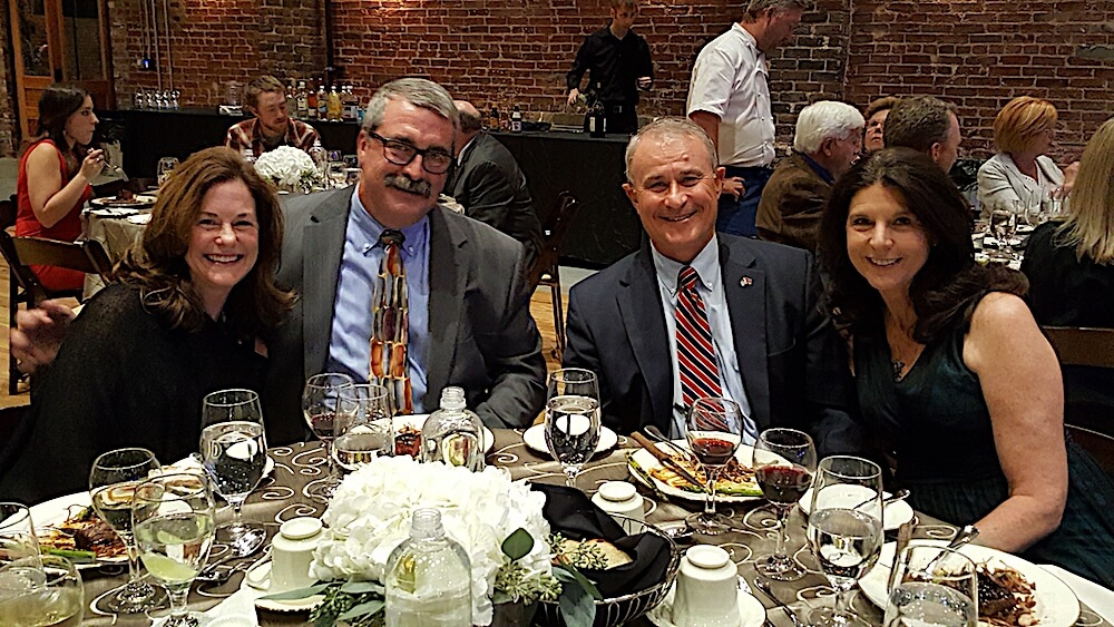 From left, Jill and Chuck Griffin with Wes and Liz Stowers.