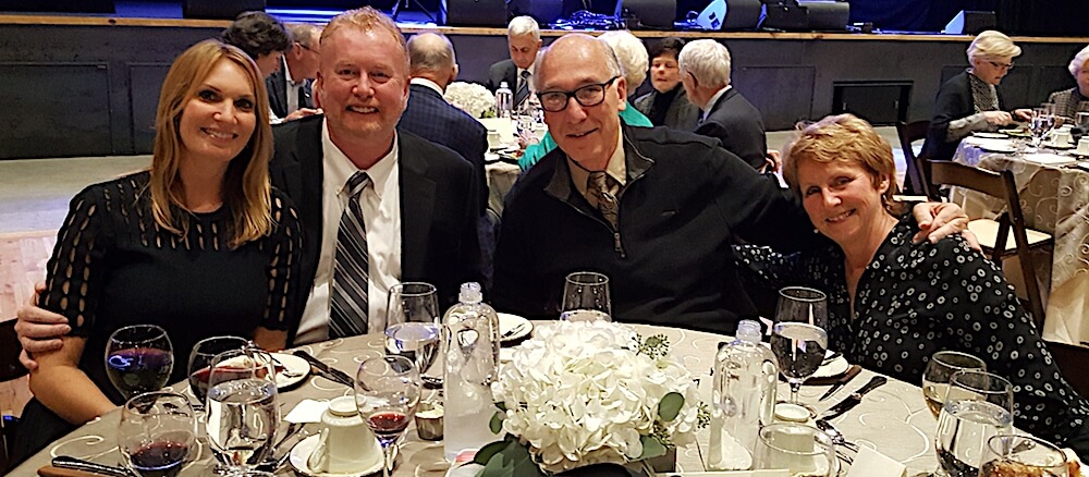 From left, Jennifer and Greg Dunn with Charles and Candy Brooks.