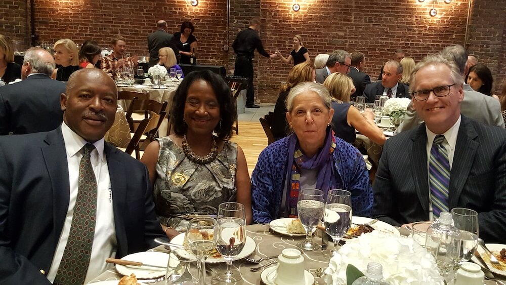 From left, Wilson and Lynda Taylor with Sally and Bill Johnson.