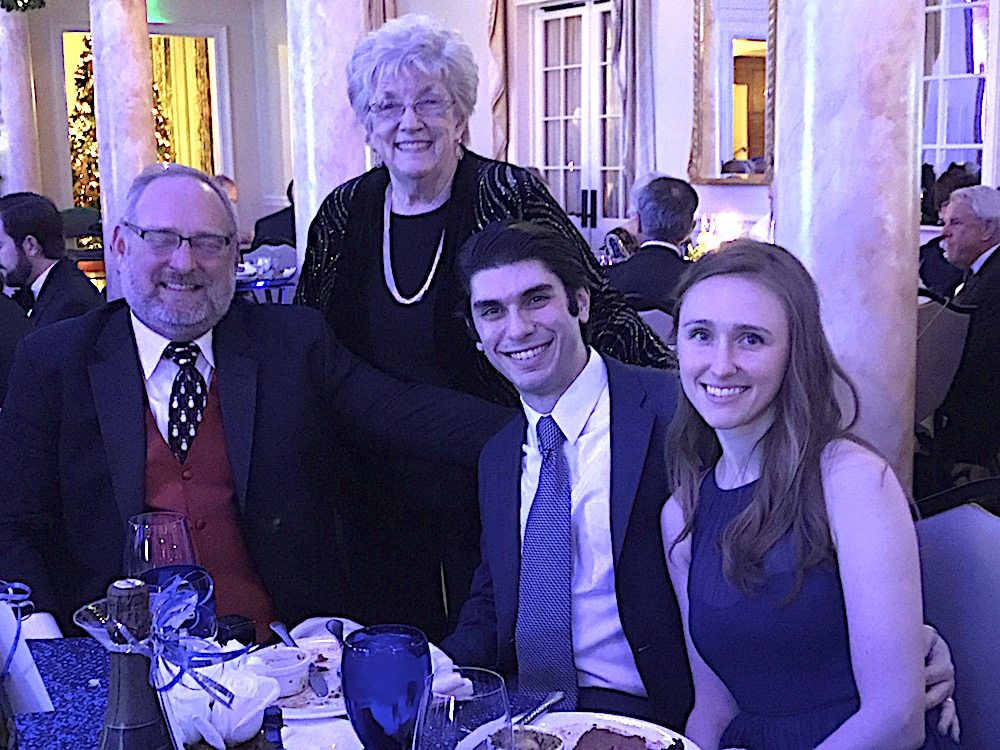 From left, Symphony Board members Tom Shaw and Edie Volk with Music Director Aram Demirjian and his wife, Caraline.