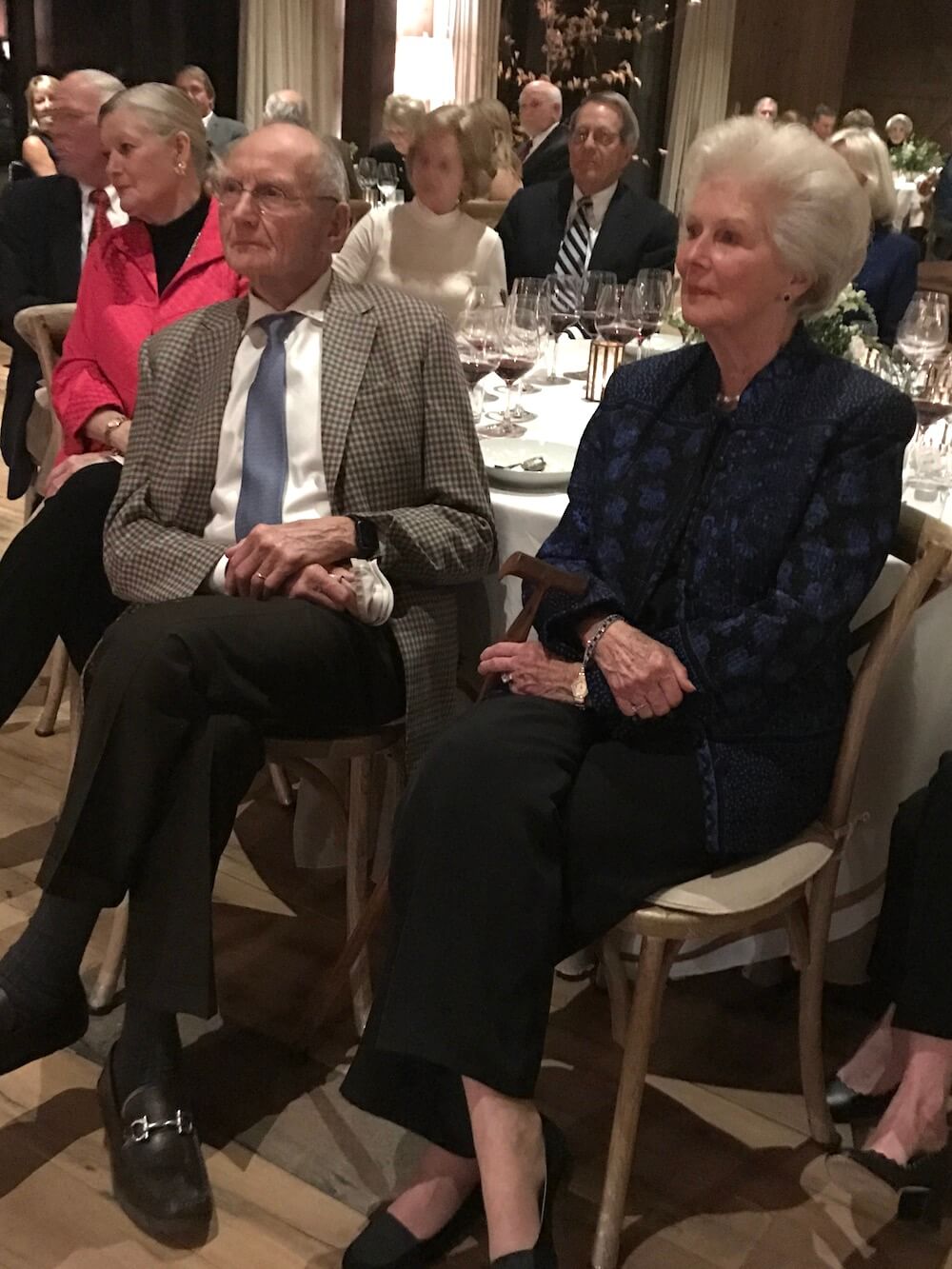 Jim and Natalie Haslam enjoying the music.