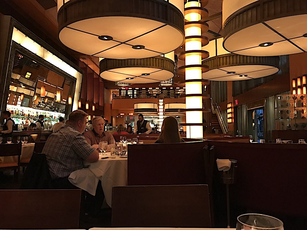Bar Americain has a unique interior design.