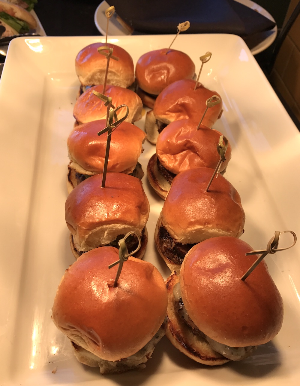 The food at The Underground was great! Here are some sliders.