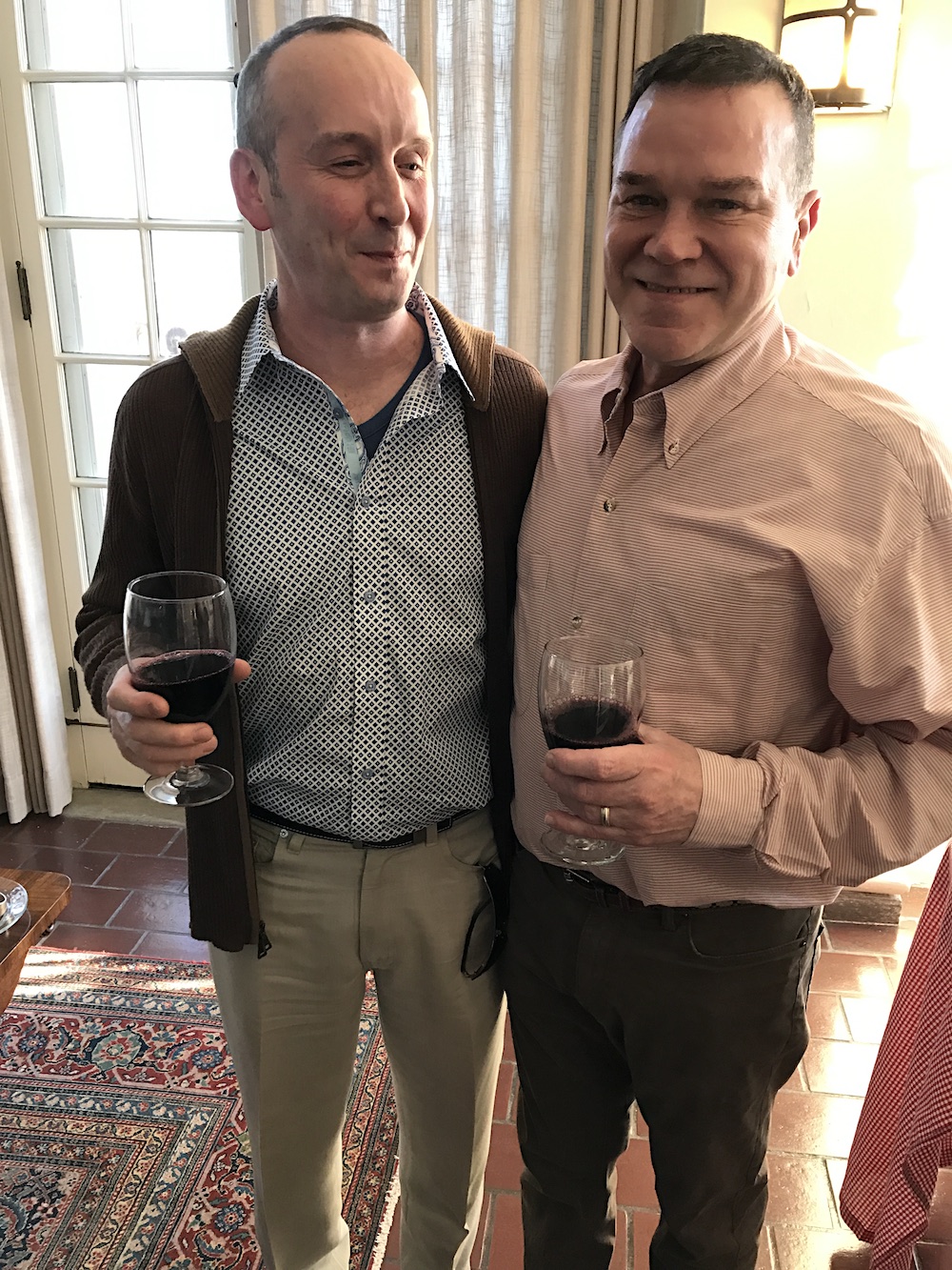 Thomas Dillon, left, with Rob Collignon.