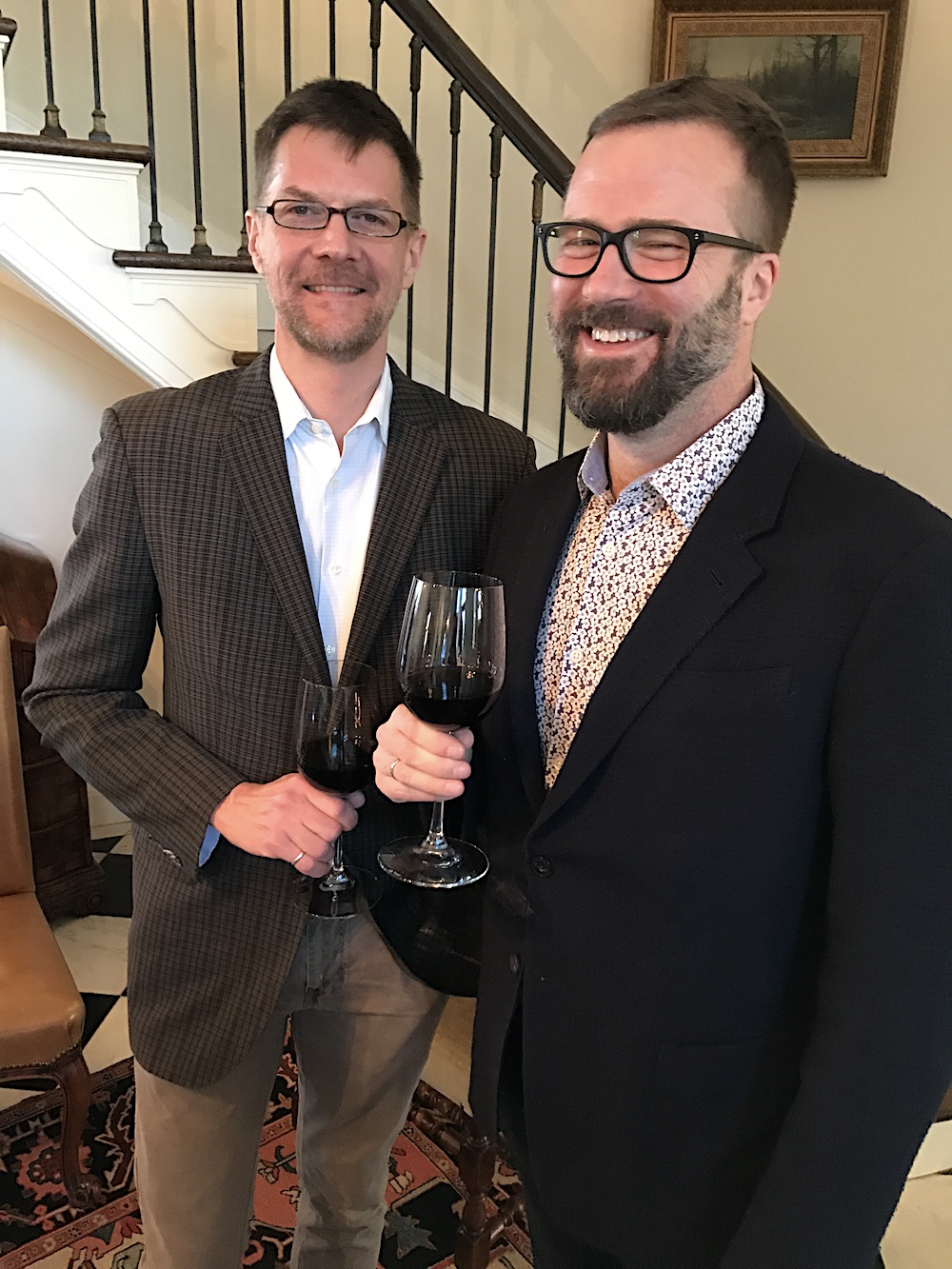 R.J. Hinde, left, and John Winemiller. (Whenever you see these two, you know you are in for a fun time Just saying.)