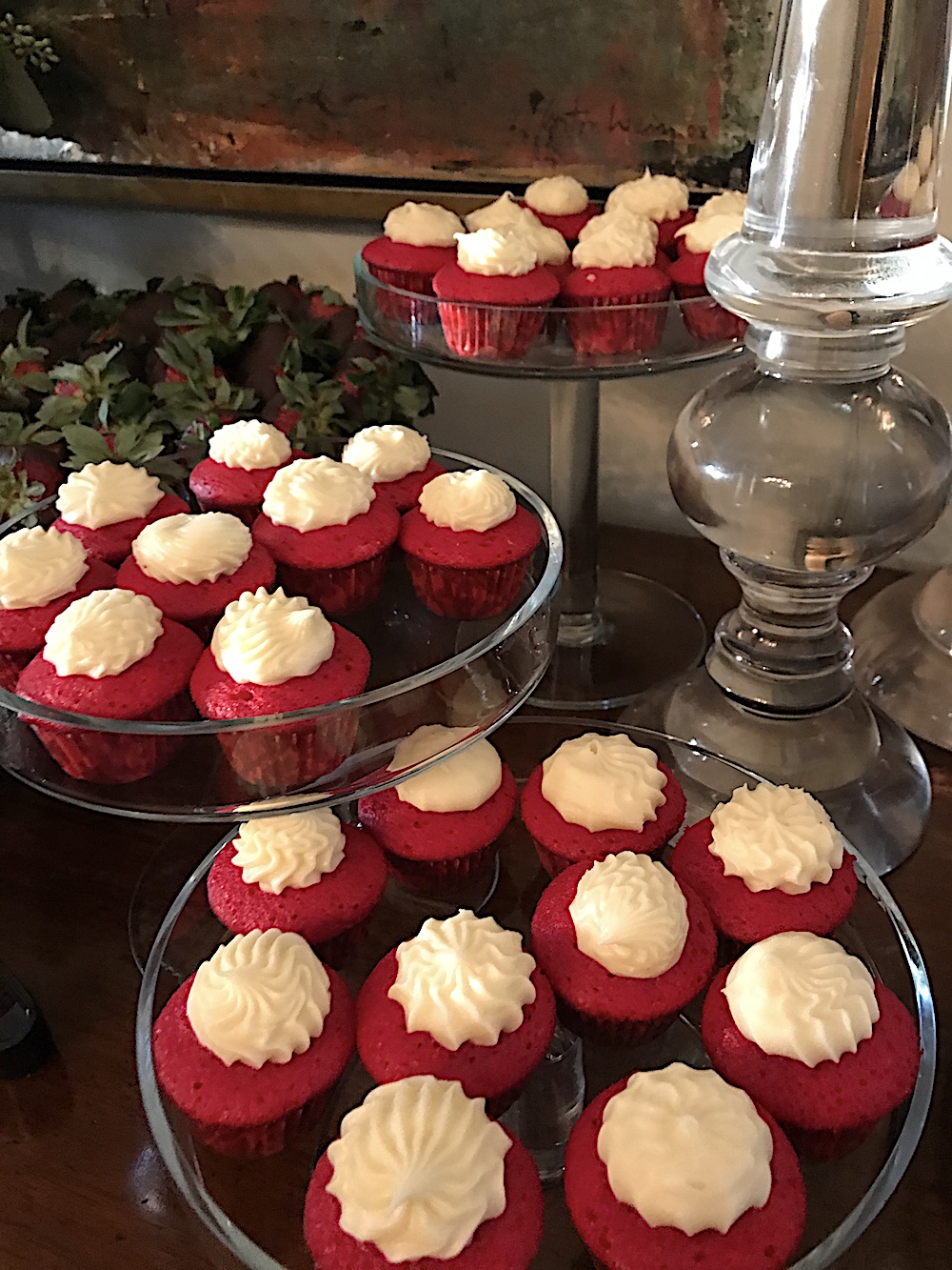 Red velvet cupcakes. Wow.